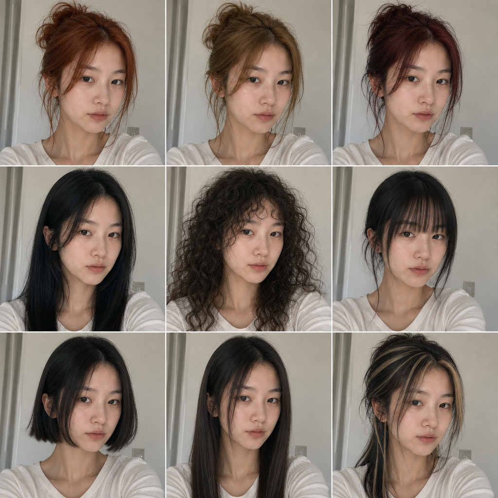 주의 헤어 스타일 보드