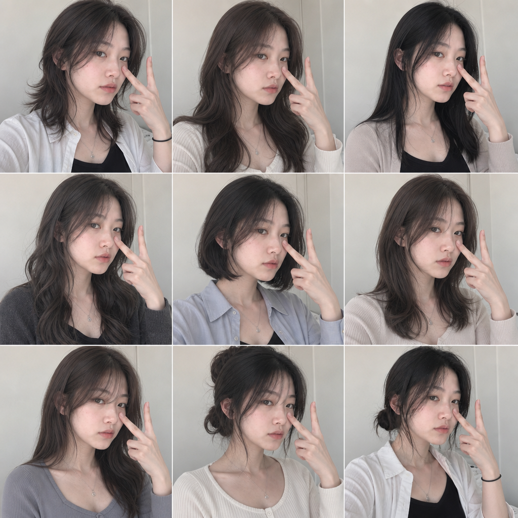 베스트 헤어 컬러·길이·펌 비교 보드